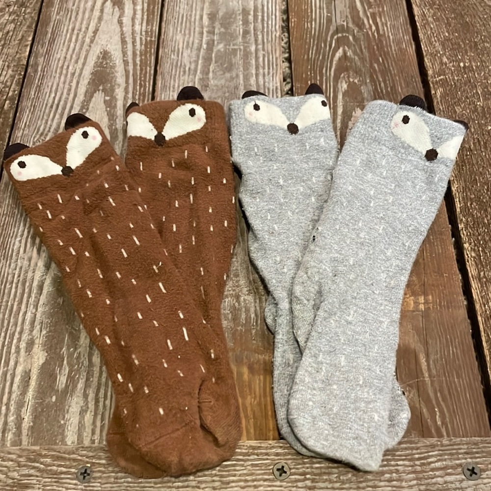 Adorable fox socks